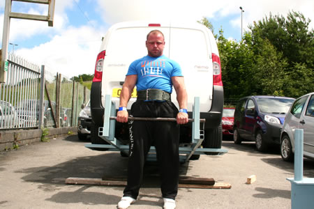 Anthony Griffiths - Competitor at Wales' Strongest Man 2012 and current holder of the under 105kg title of Wales' Strongest Man